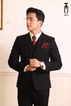BỘ VEST ĐEN XƯỚC 810