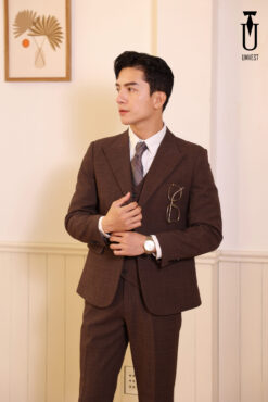 BỘ VEST PHẨY NÂU