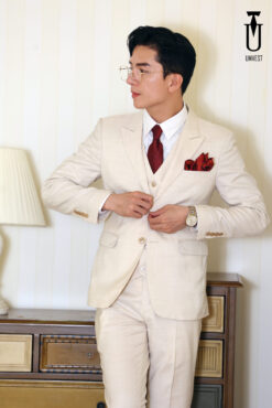BỘ VEST TRẮNG KEM