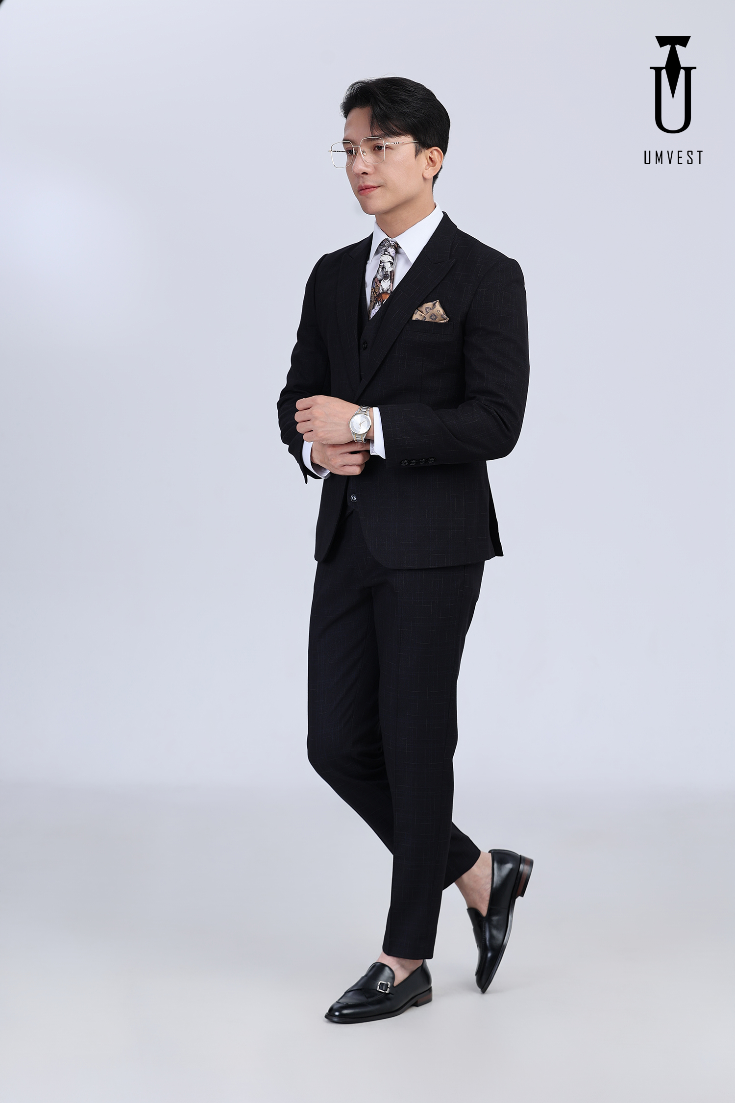 Vest cưới đen thời trang