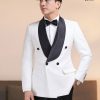 Tuxedo Trắng Sam 4 Cúc