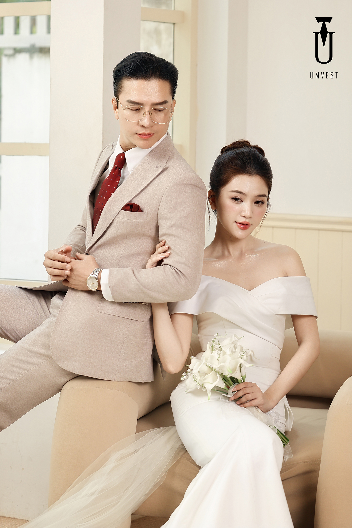 Vest Chú Rể Hồng Ruốc