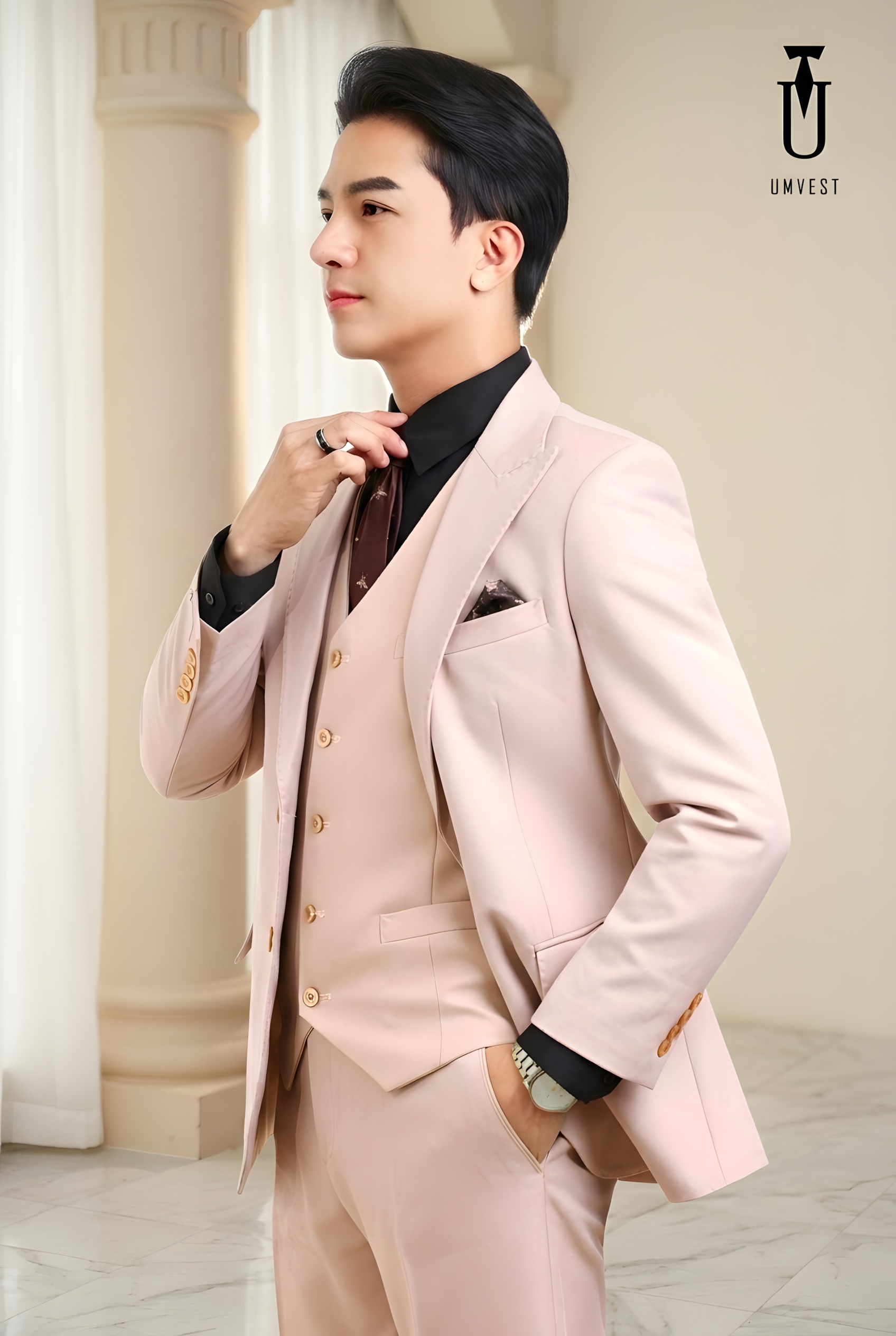 VEST KEM SƠ MI ĐEN