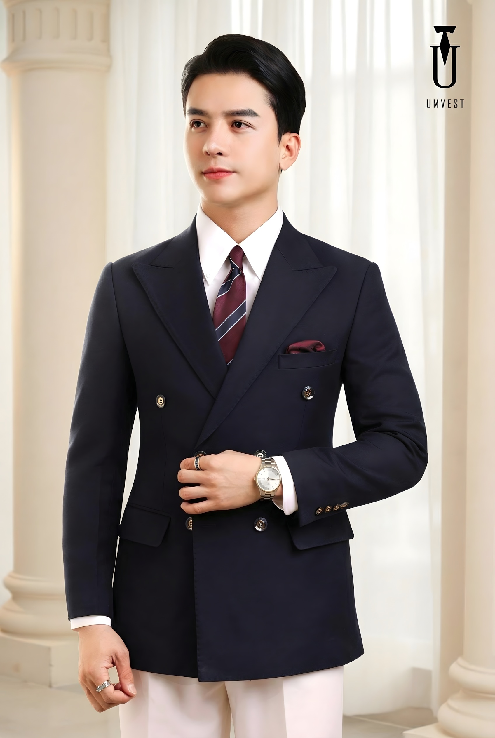 VEST XANH ĐEN 6 CÚC MIX