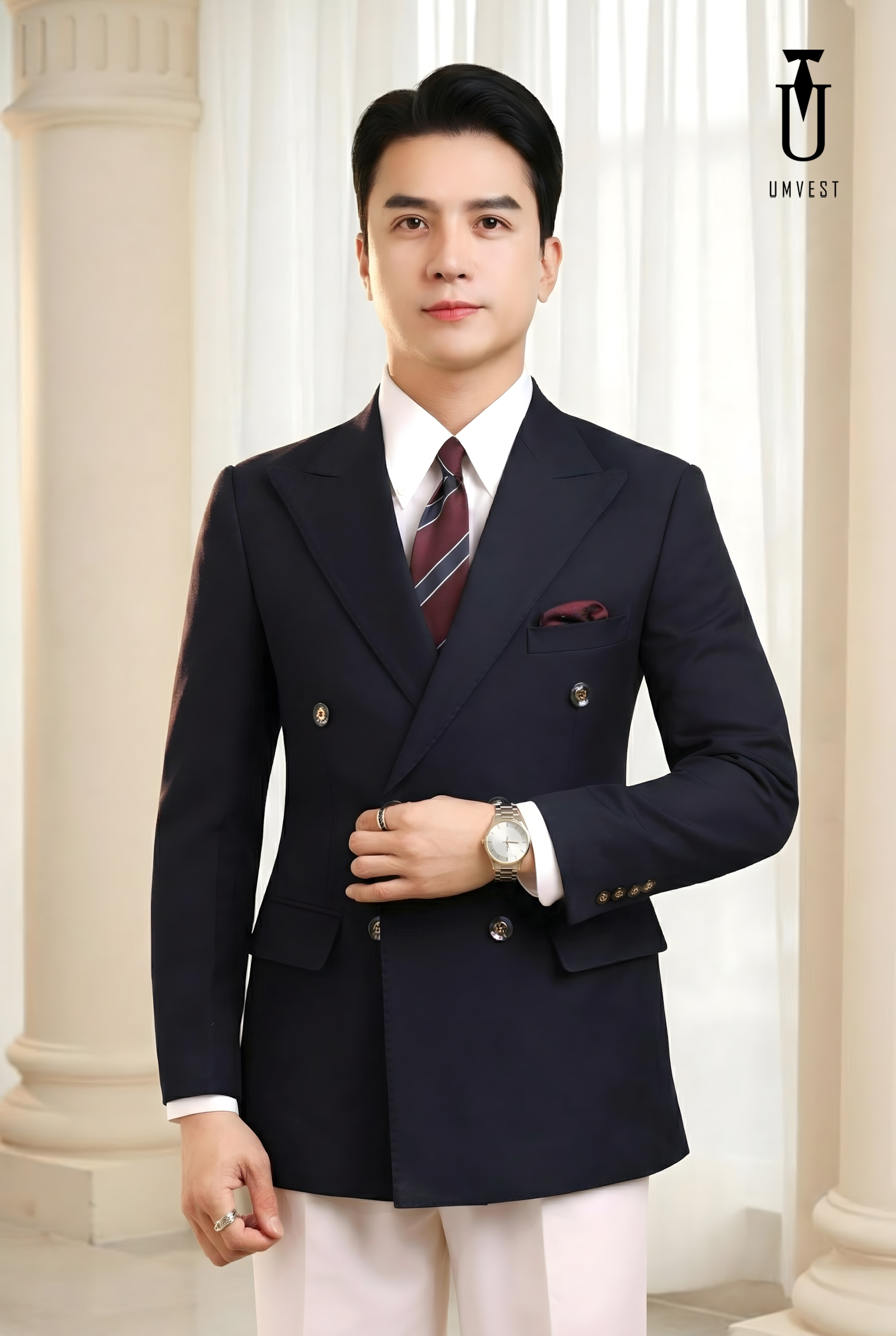 VEST XANH ĐEN 6 CÚC MIX