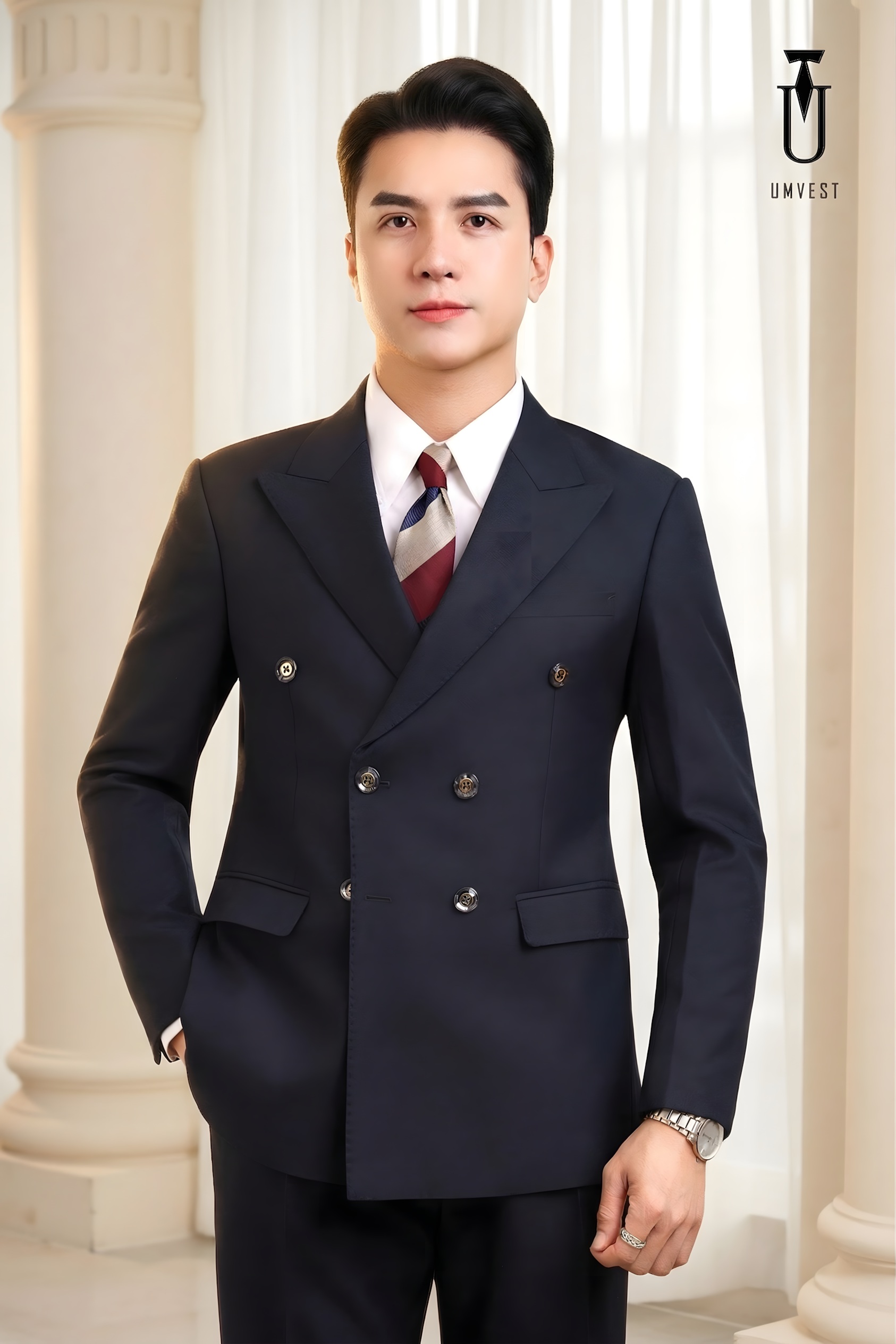 VEST XANH ĐEN 6 CÚC