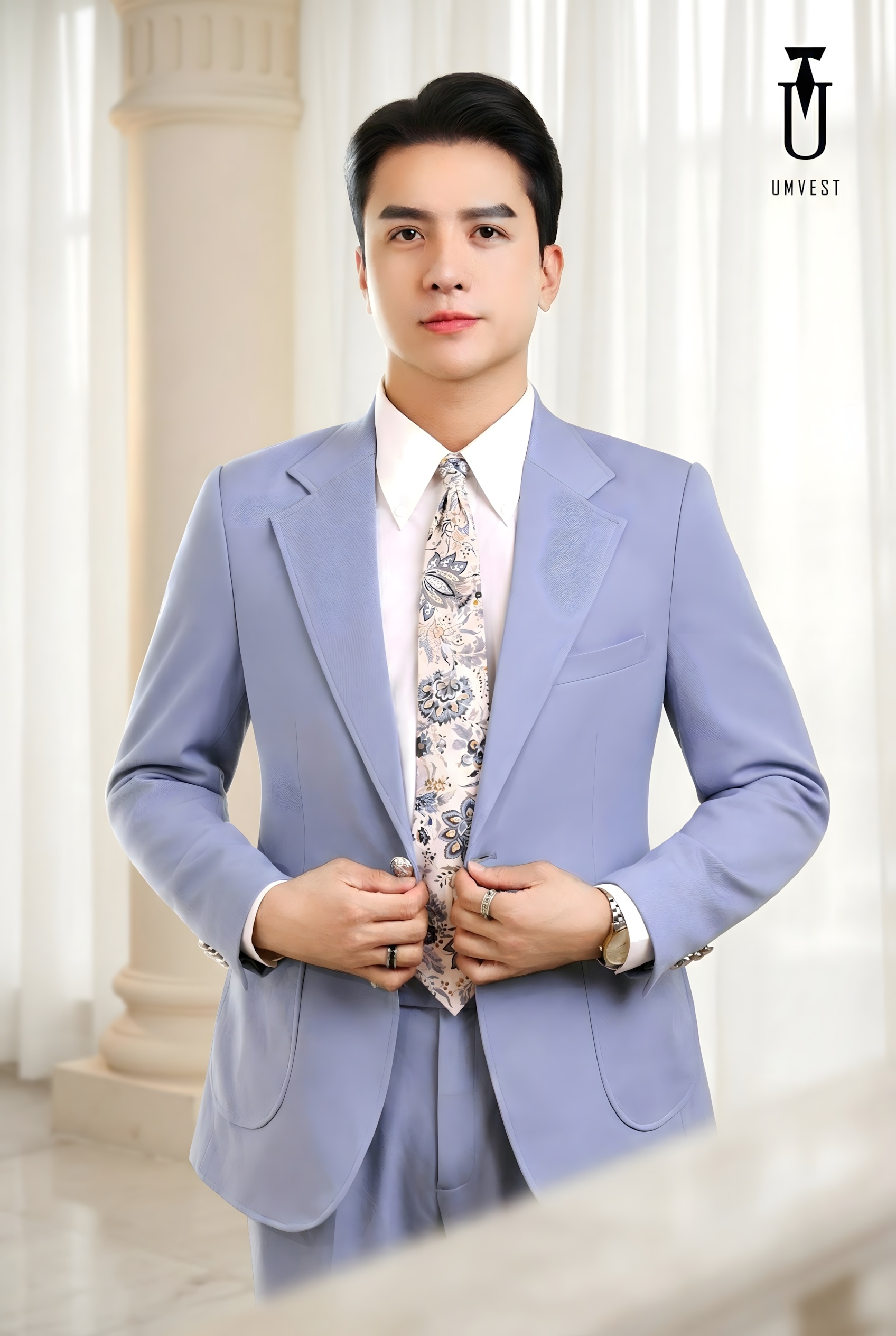 Vest xanh dương nhạt