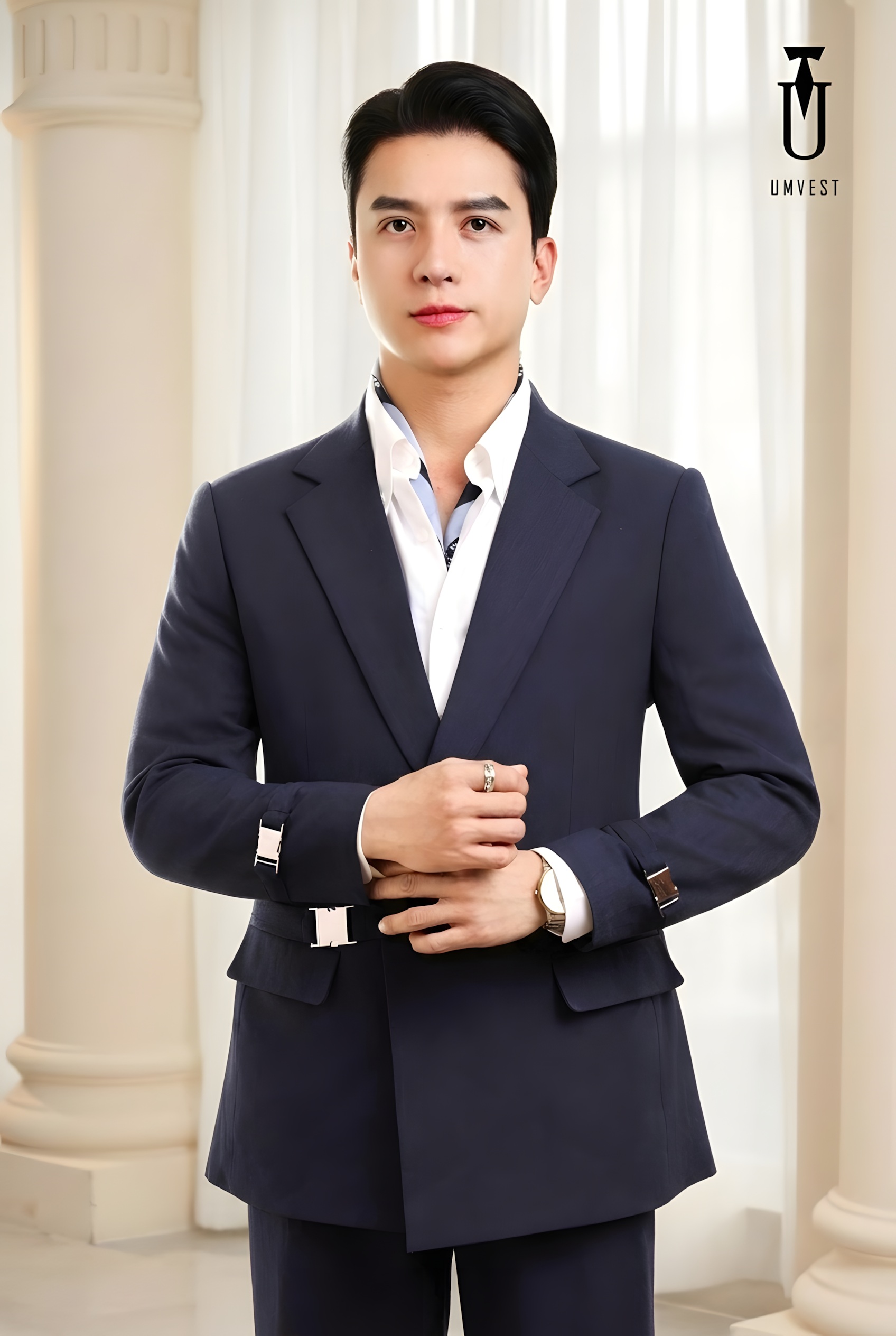 vest xanh khóa sập