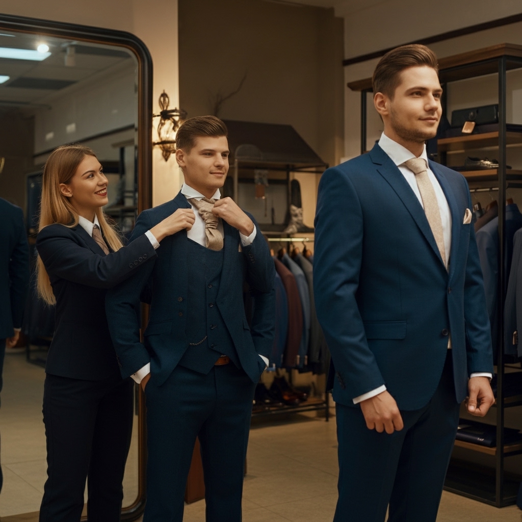 Bước 2: Tìm Kiếm Cửa Hàng & Thử Vest