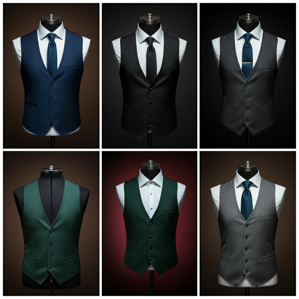 Các Kiểu Dáng Vest Cưới Nam Đang 