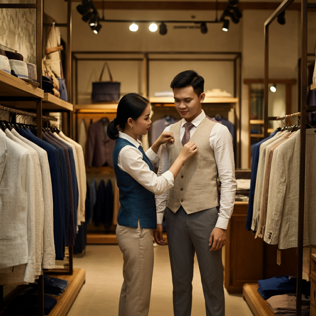 Địa chỉ mua Vest Vải Linen TPHCM uy tín, chất lượng