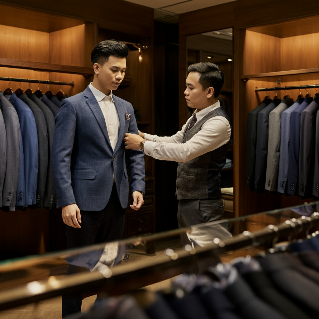 Địa Chỉ Mua/May Vest Công Sở Nam Uy Tín: Kinh Nghiệm Cho Quý Ông Sài Thành
