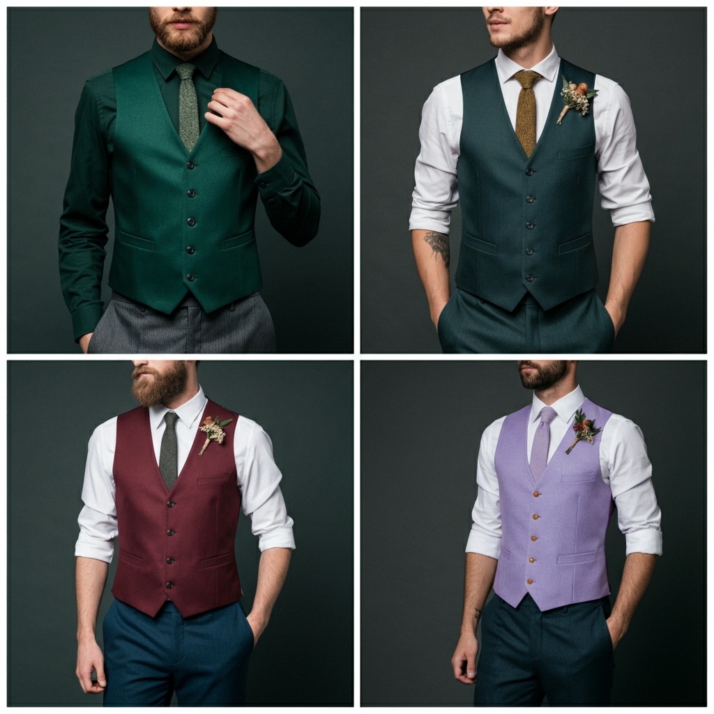 Những Gam Màu Vest Cưới Độc Đáo Được Yêu Thích Nhất