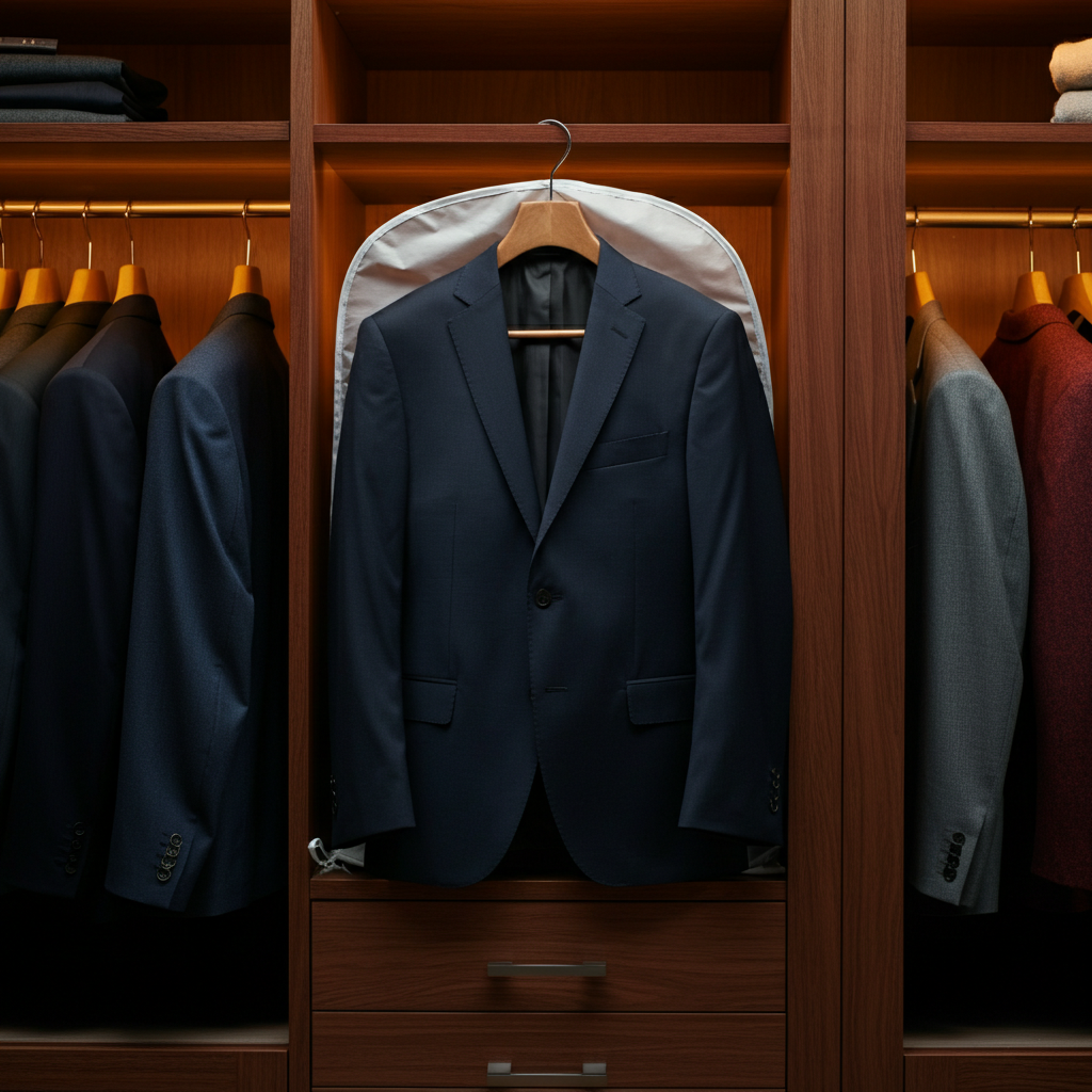 Phơi và cất giữ vest nam: Giữ phom dáng chuẩn, tránh nhăn nhàu