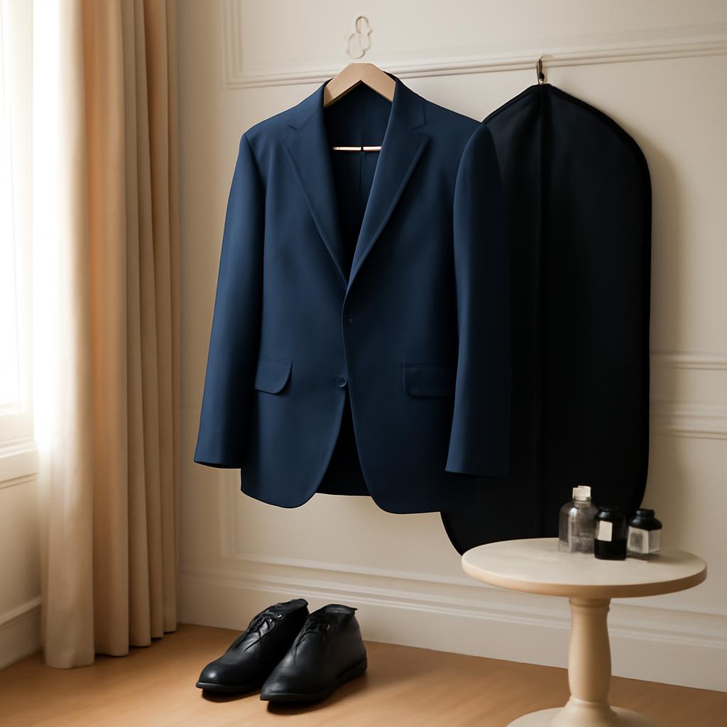 Kinh nghiệm thuê và bảo quản vest xanh navy ngày cưới