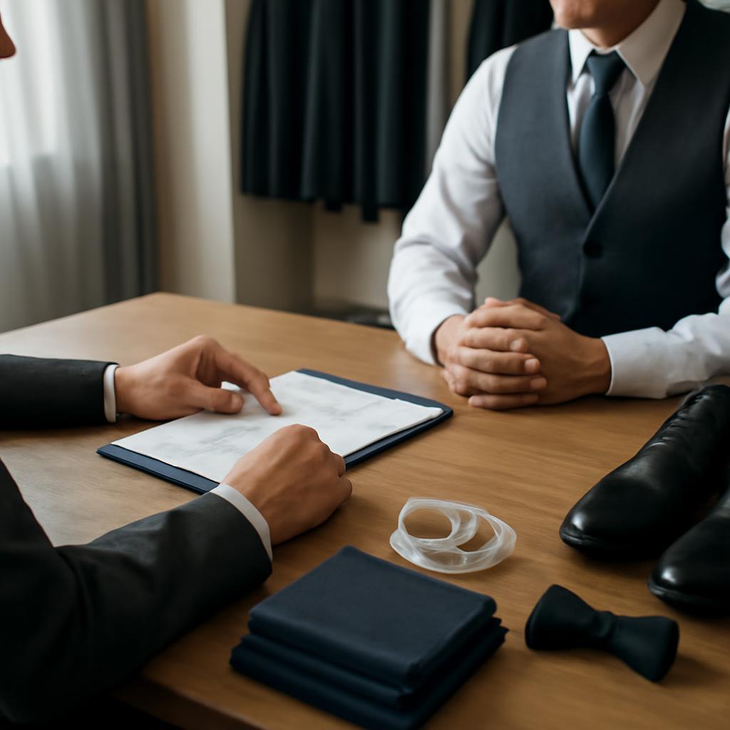 Quy trình thuê vest chú rể trọn gói không phát sinh chi phí