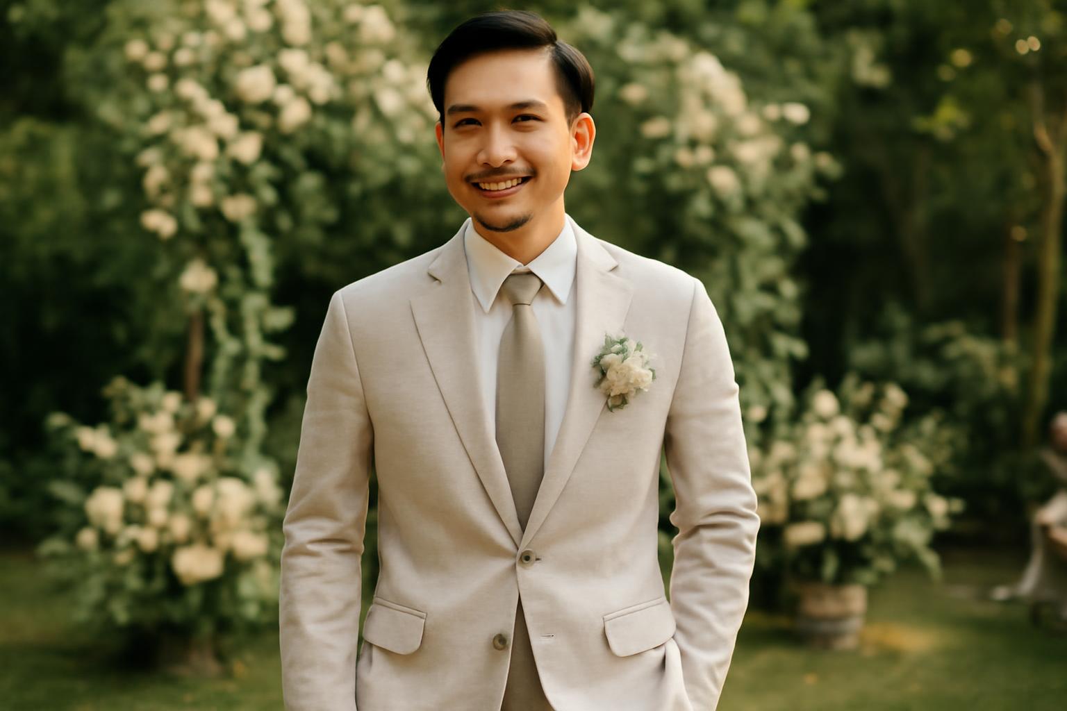 Vì sao vest chú rể vải linen là lựa chọn lý tưởng cho lễ cưới
