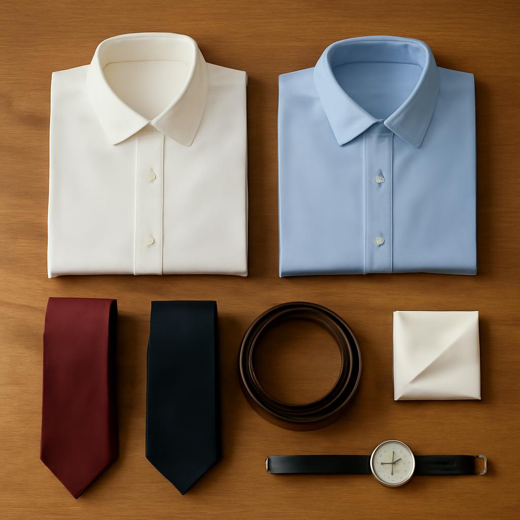 Chọn áo sơ mi, cà vạt và phụ kiện đi cùng vest navy