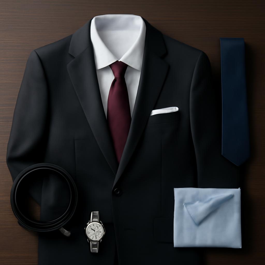 Chọn áo sơ mi và phụ kiện phù hợp với vest đen