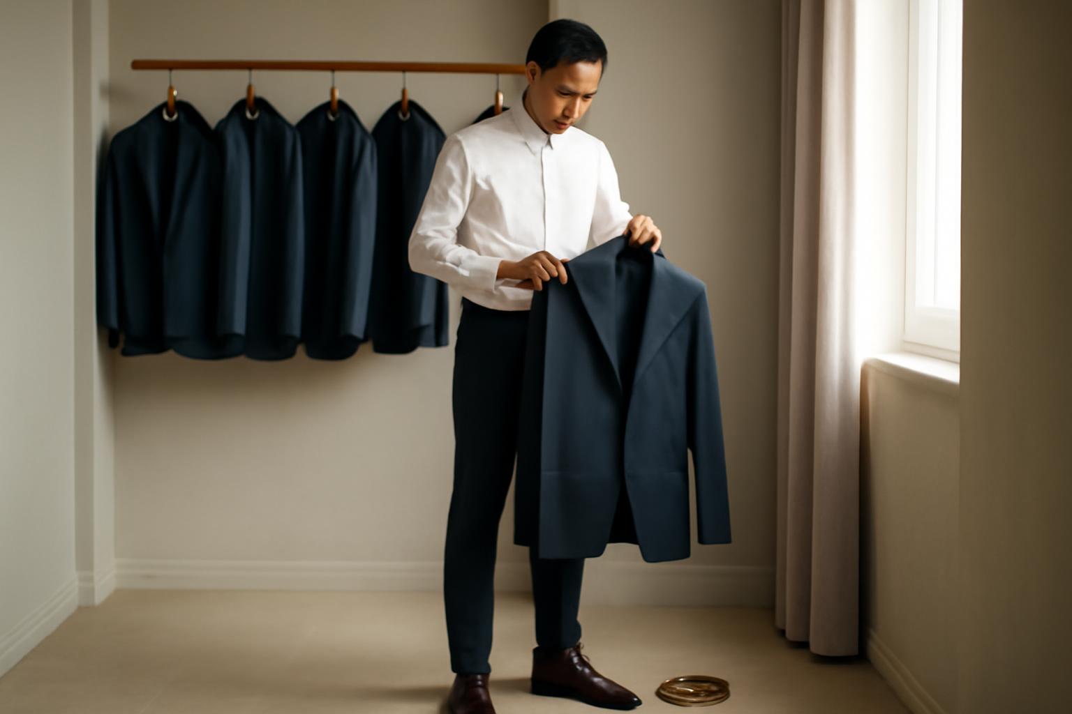 Chuẩn bị trước khi thử vest công sở nam