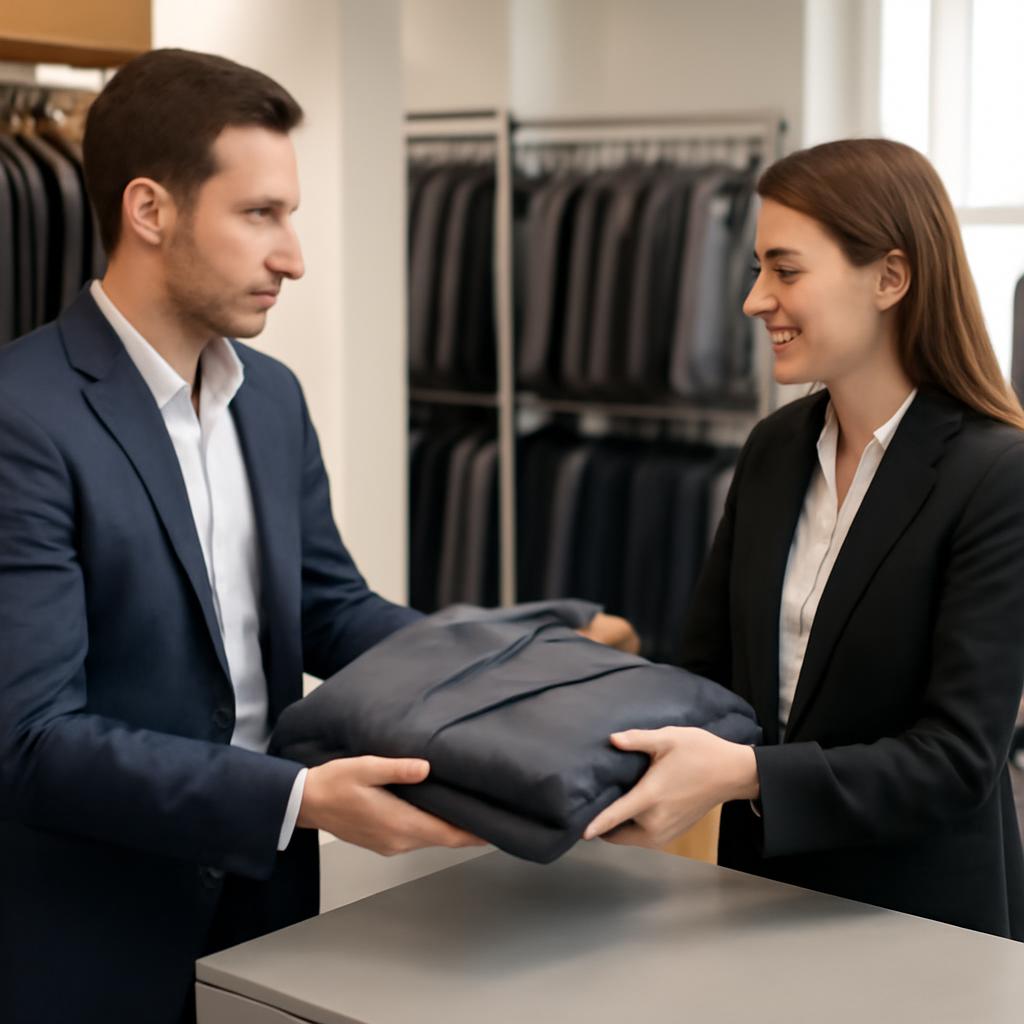 Quy trình đổi trả vest thuê nhanh chóng, minh bạch