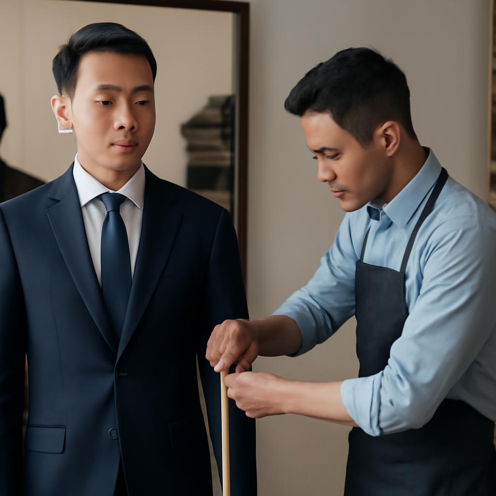 Quy trình may vest nam giá rẻ đi phỏng vấn