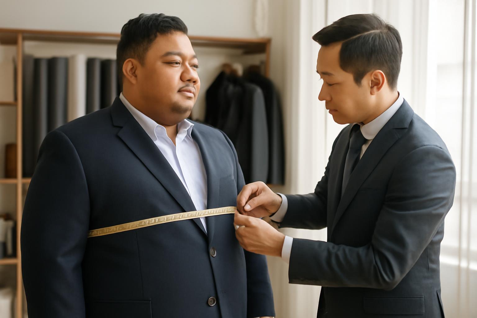 Vì sao người béo bụng nên chọn may vest thay vì mua sẵn