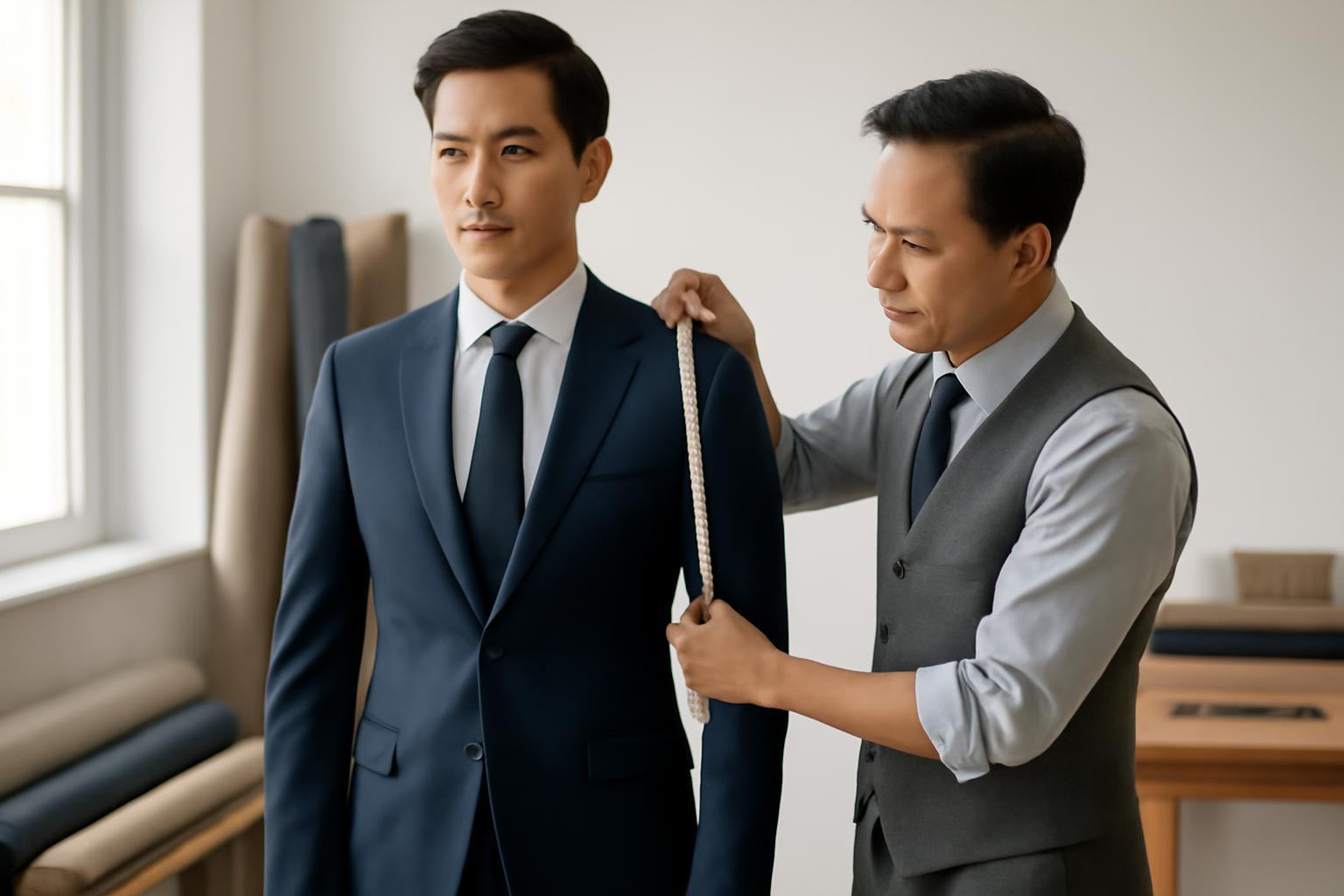 Vì sao người gầy nên may vest thay vì mua sẵn